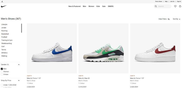 Mua hàng Nike Online