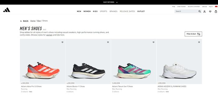 Mua hàng trên Adidas.com Online